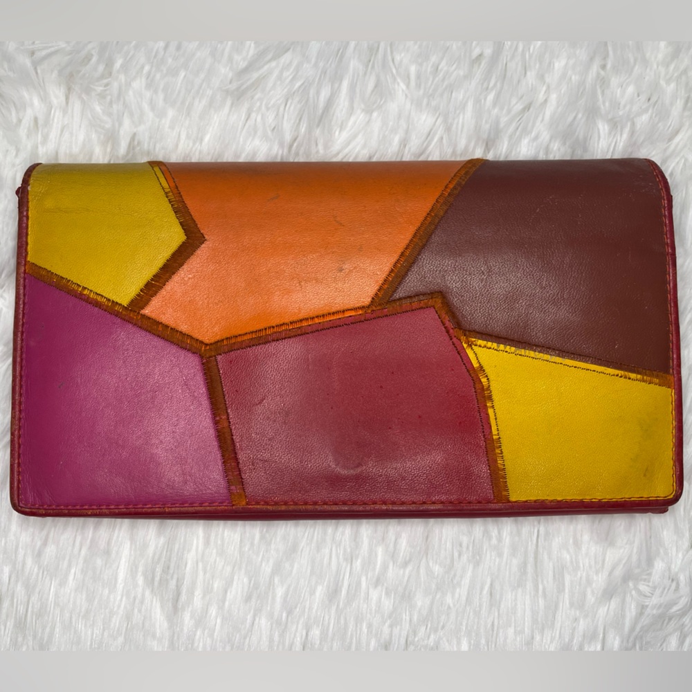YSL Vintage Patchwork Leather Wallet | PRELOVED USED CONDITION